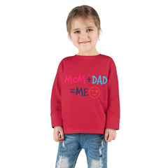 Mom Dad Me Toddler Long Sleeve Tee