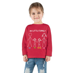 My Little Family Toddler Long Sleeve Tee