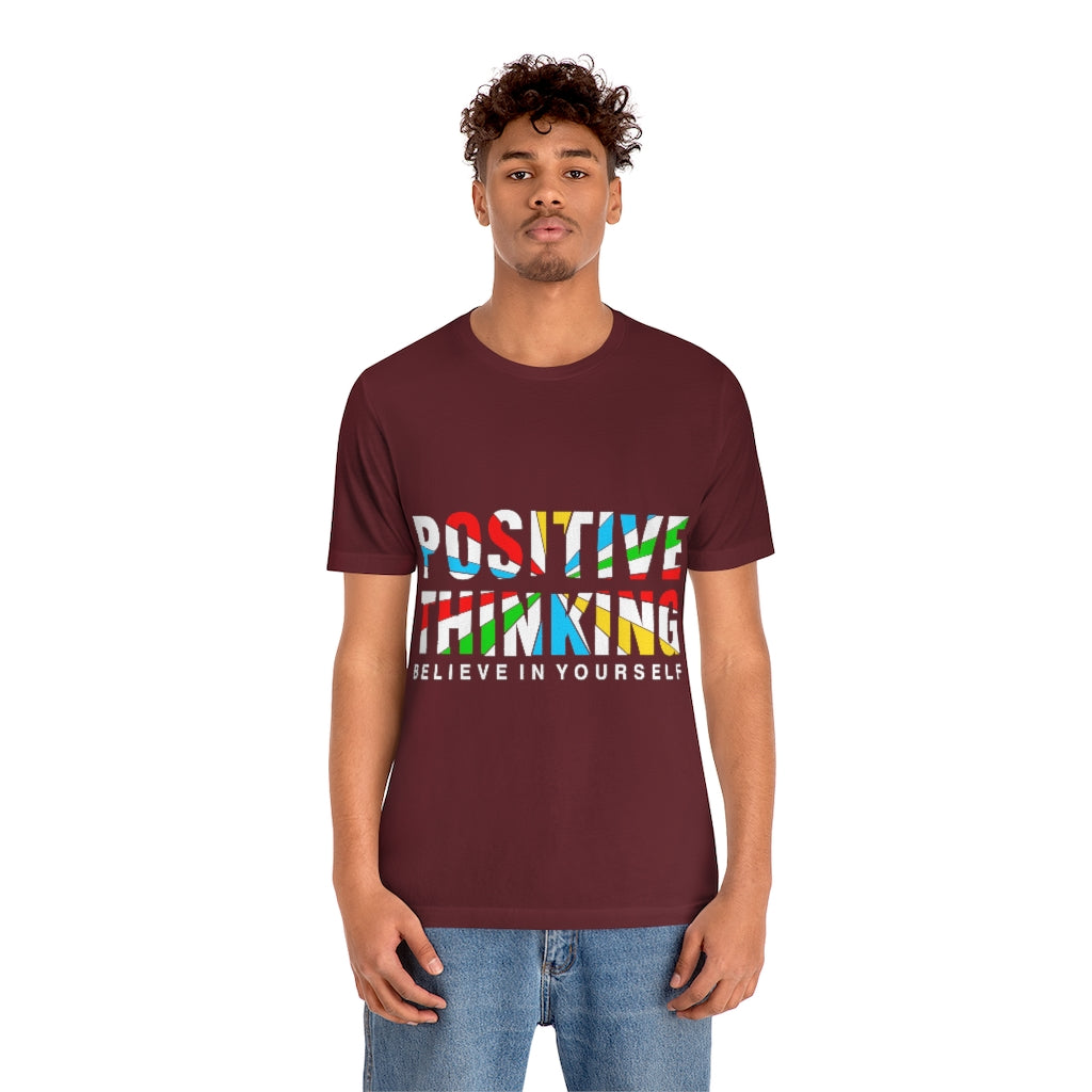 Positive Thinking Unisex Jersey Short Sleeve Tee