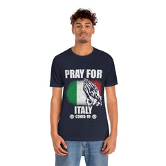 Pray For Italy Unisex Jersey Short Sleeve Tee