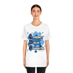 Adversity Builds Character Unisex Jersey Short Sleeve Tee
