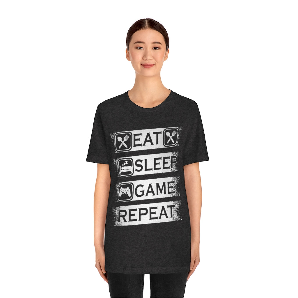 Gaming Repeat Unisex Jersey Short Sleeve Tee