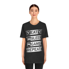 Gaming Repeat Unisex Jersey Short Sleeve Tee
