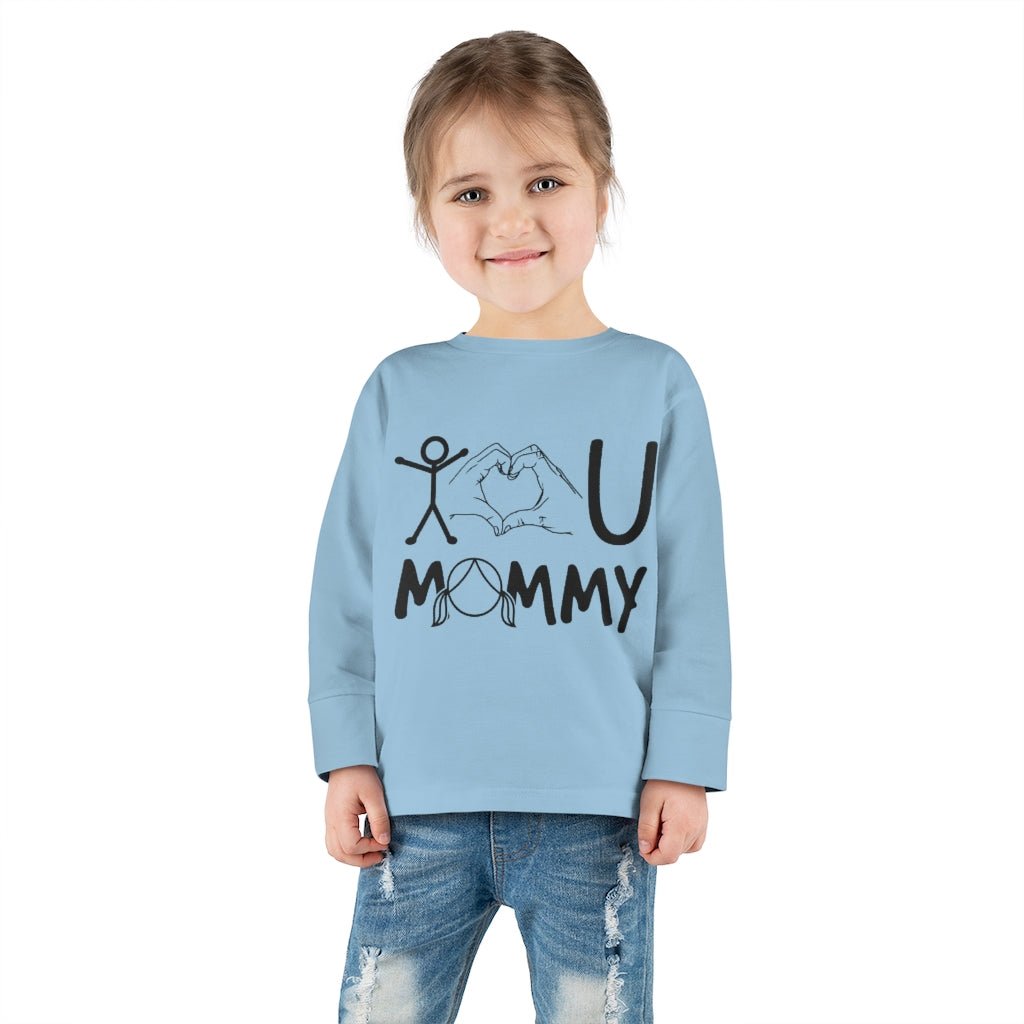 Love Mommy Toddler Long Sleeve Tee
