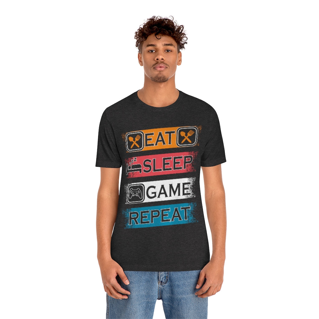 Gaming Repeat Unisex Jersey Short Sleeve Tee