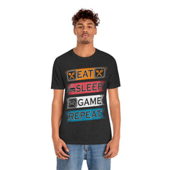 Gaming Repeat Unisex Jersey Short Sleeve Tee