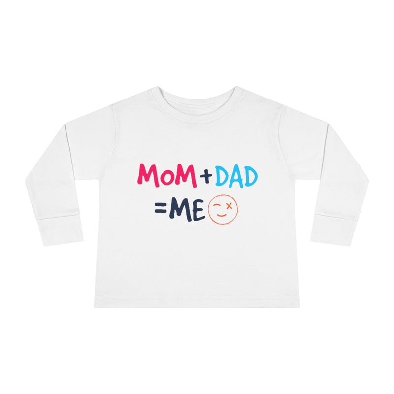 Mom Dad Me Toddler Long Sleeve Tee