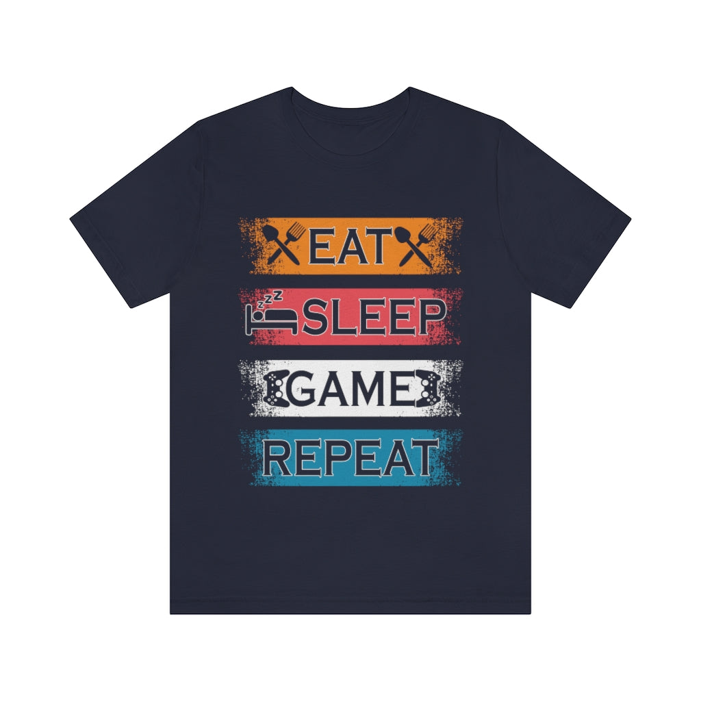 Gaming Repeat Unisex Jersey Short Sleeve Tee