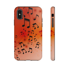 Curving Notes Music iPhone Tough Cases