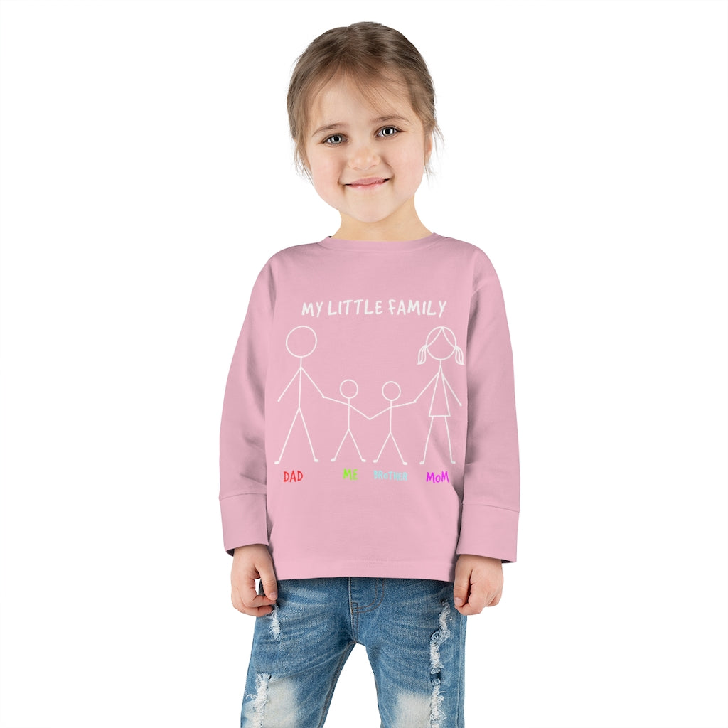 My Little Family Toddler Long Sleeve Tee