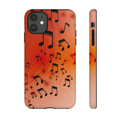 Curving Notes Music iPhone Tough Cases