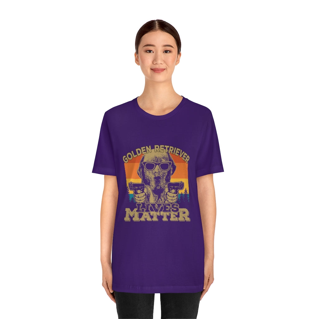 Golden Retriever Lives Matter Unisex Jersey Short Sleeve Tee