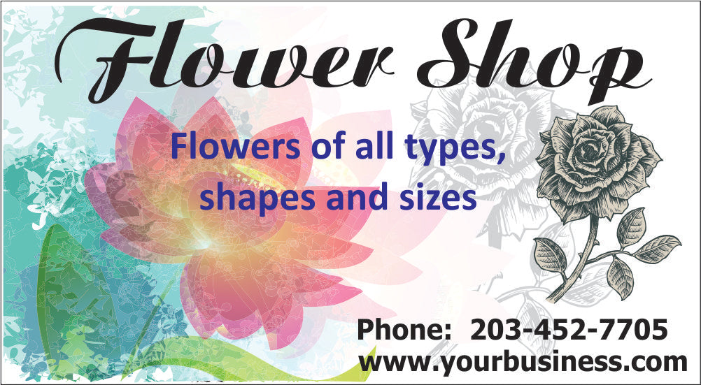 Stickers 1 Side Full Color Business Cards