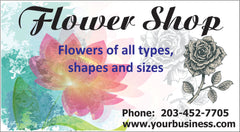 Stickers 1 Side Full Color Business Cards