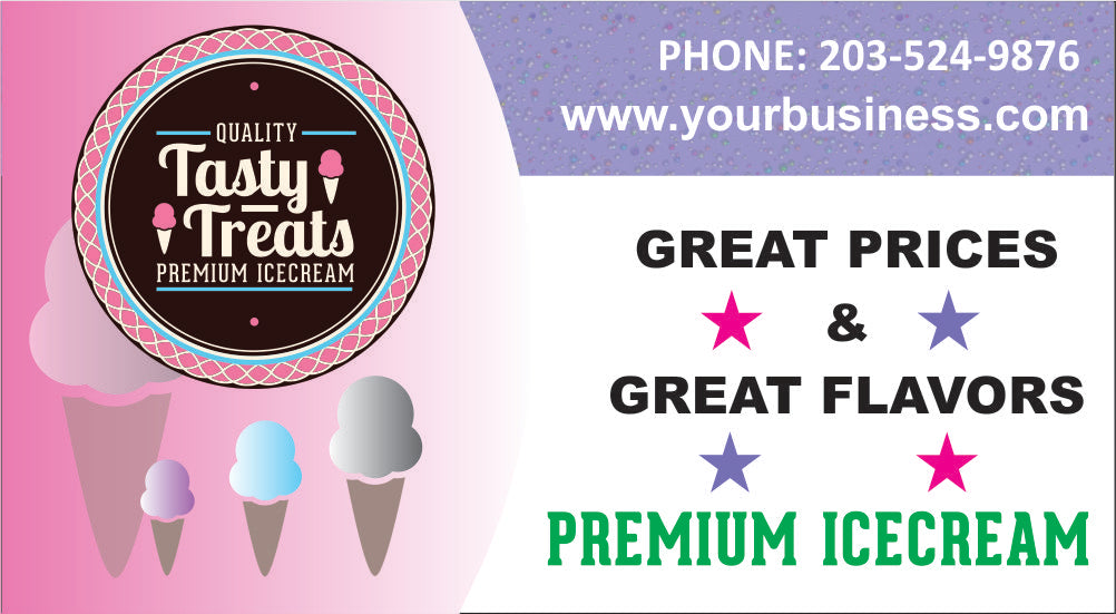 Stickers 1 Side Full Color Business Cards