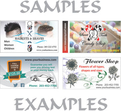Stickers 1 Side Full Color Business Cards