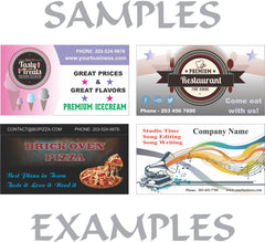 Stickers 1 Side Full Color Business Cards