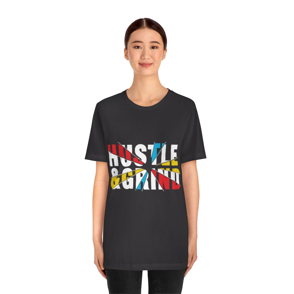 Hustle And Grind Unisex Jersey Short Sleeve Tee