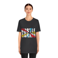 Hustle And Grind Unisex Jersey Short Sleeve Tee