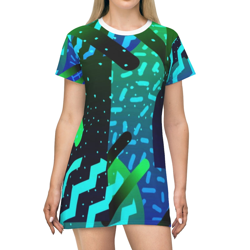 Sprinkles Geometric T-Shirt Dress