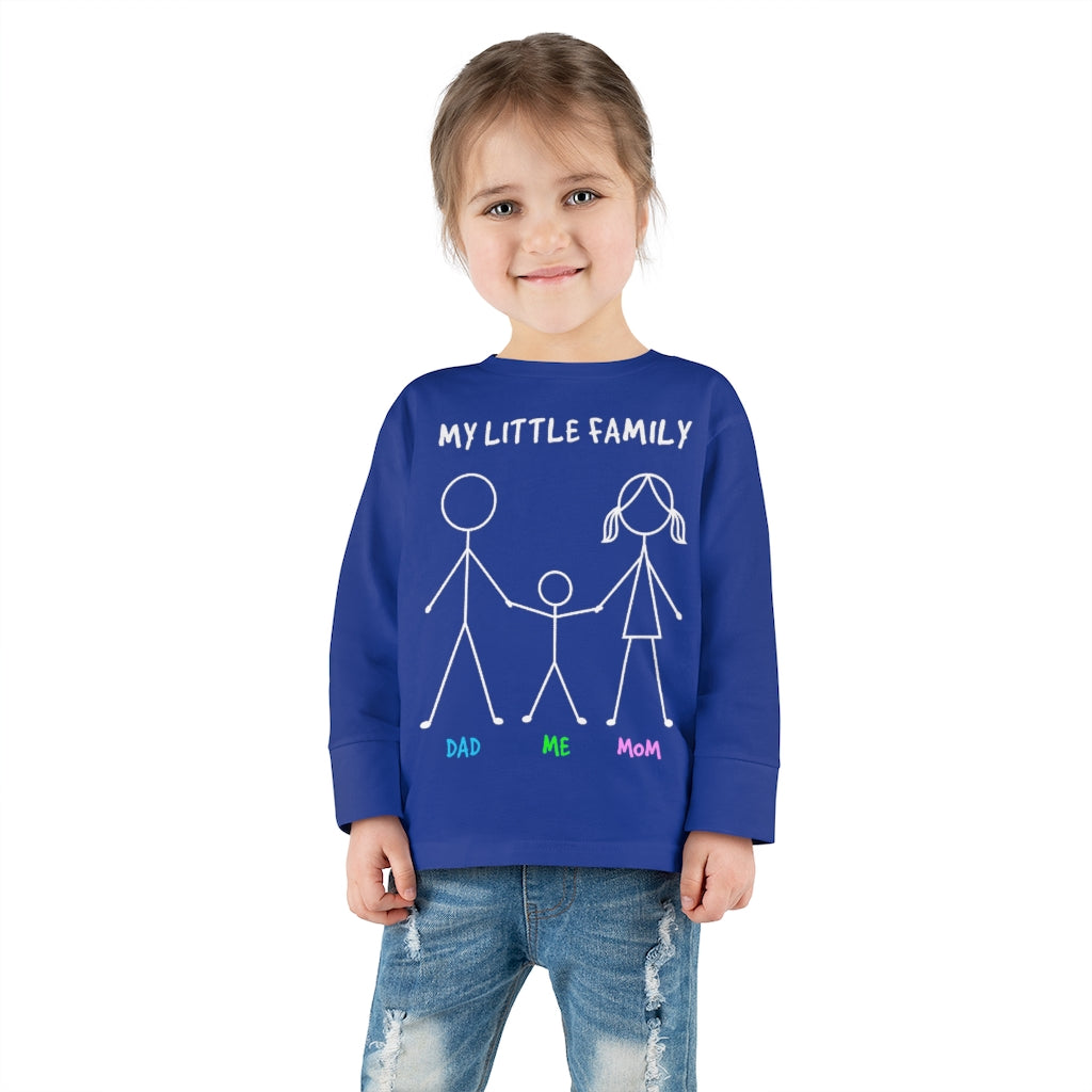 My Little Family Toddler Long Sleeve Tee