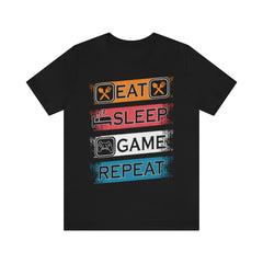 Gaming Repeat Unisex Jersey Short Sleeve Tee