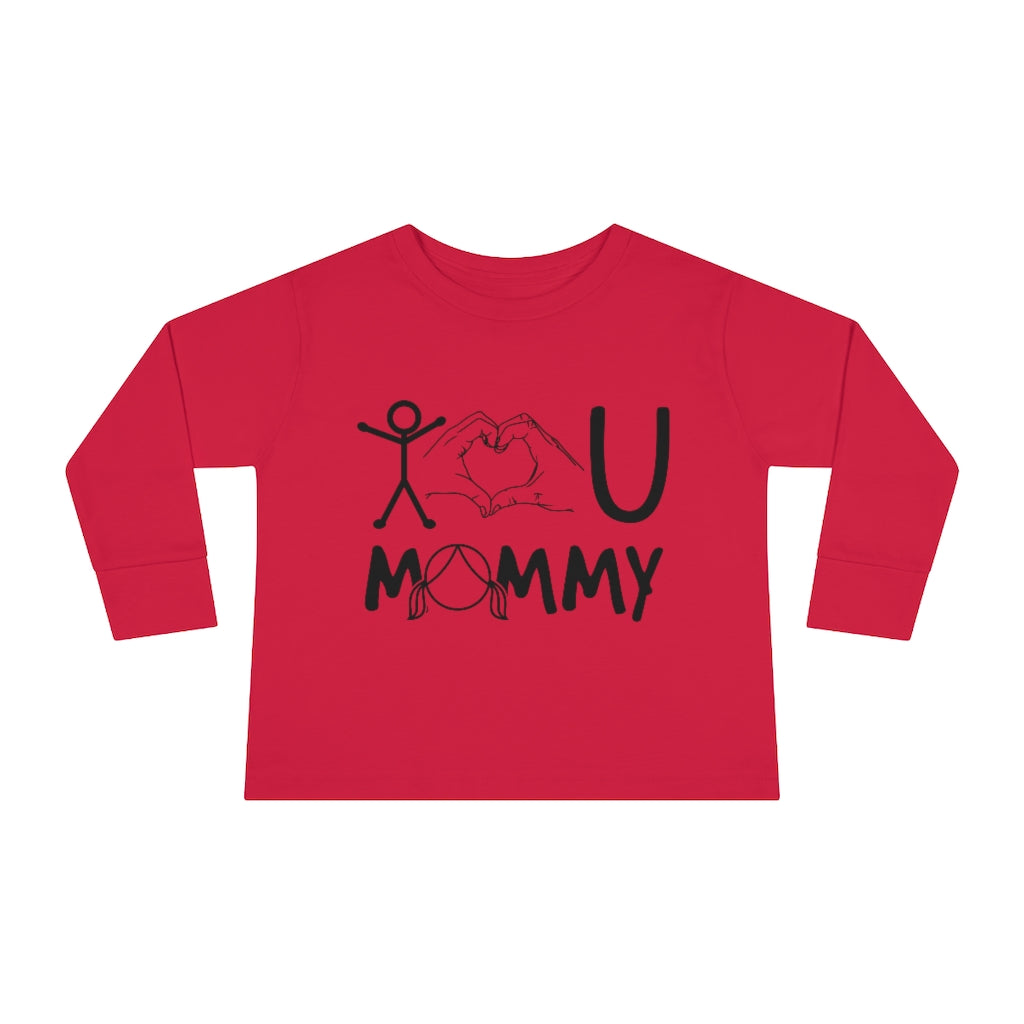 Love Mommy Toddler Long Sleeve Tee