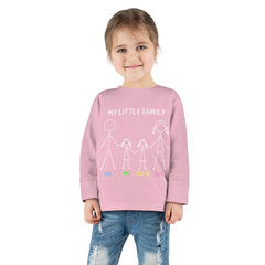 My Little Family Toddler Long Sleeve Tee