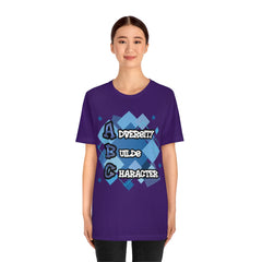 Adversity Builds Character Unisex Jersey Short Sleeve Tee