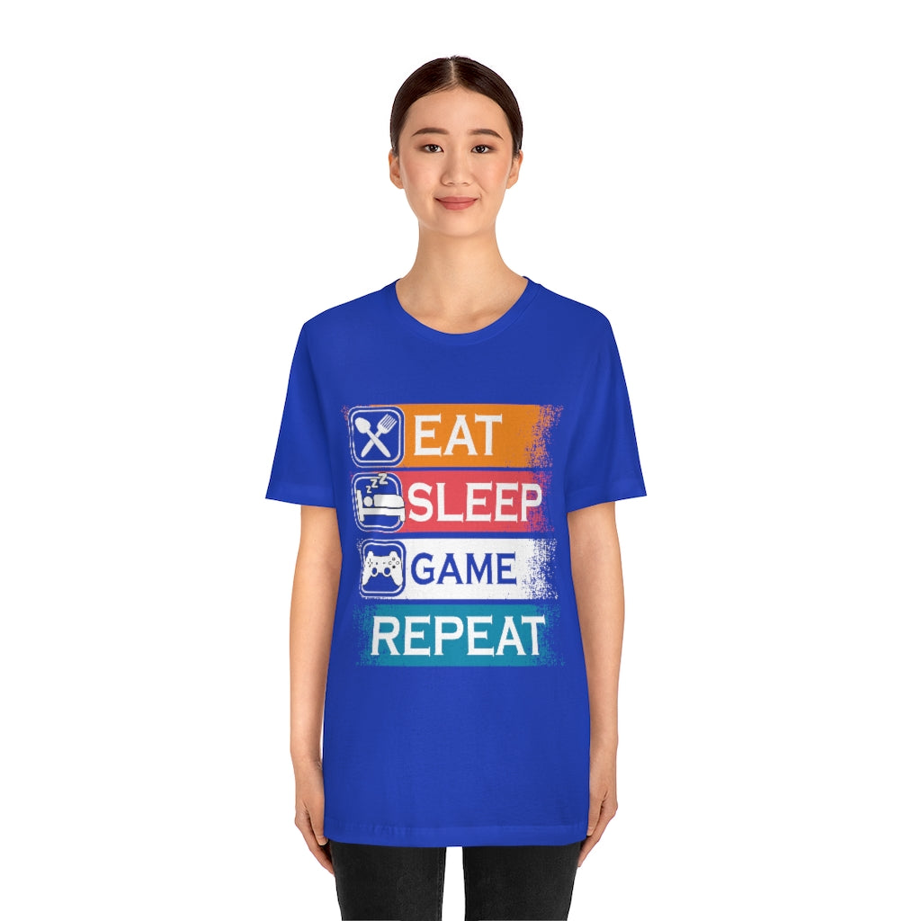 Gaming Repeat Unisex Jersey Short Sleeve Tee
