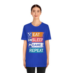 Gaming Repeat Unisex Jersey Short Sleeve Tee