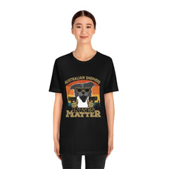 Australian Shepherd Lives Matter Unisex Jersey Short Sleeve Tee