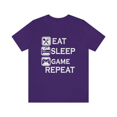 Gaming Repeat Unisex Jersey Short Sleeve Tee