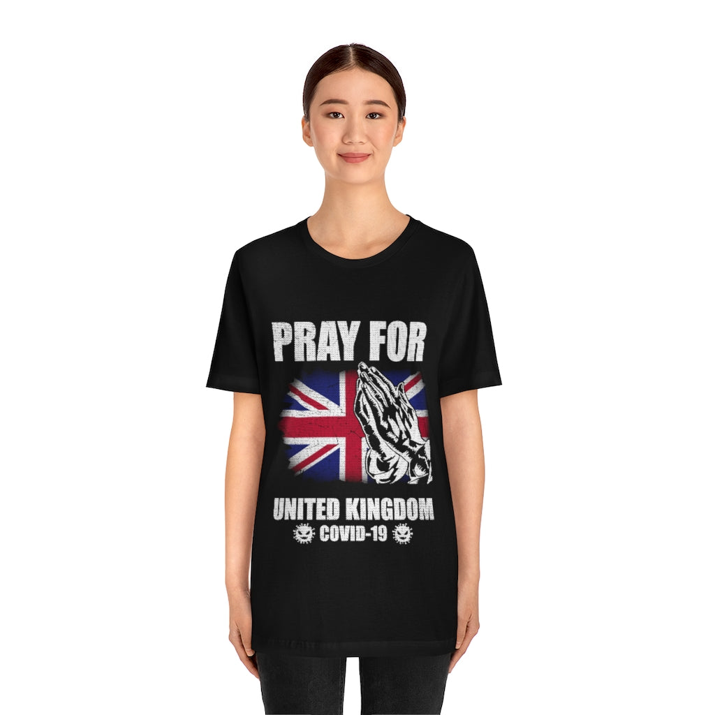 Pray For United Kingdom Unisex Jersey Short Sleeve Tee
