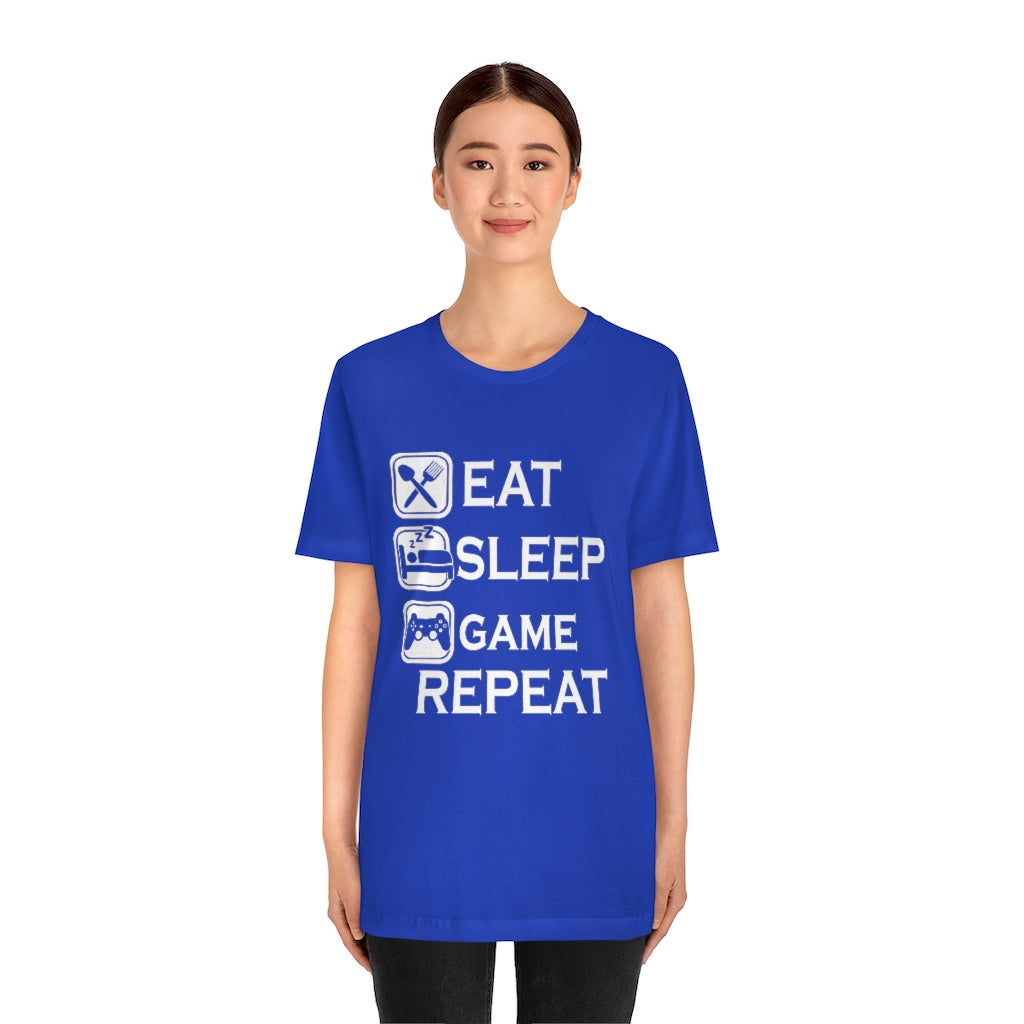 Gaming Repeat Unisex Jersey Short Sleeve Tee