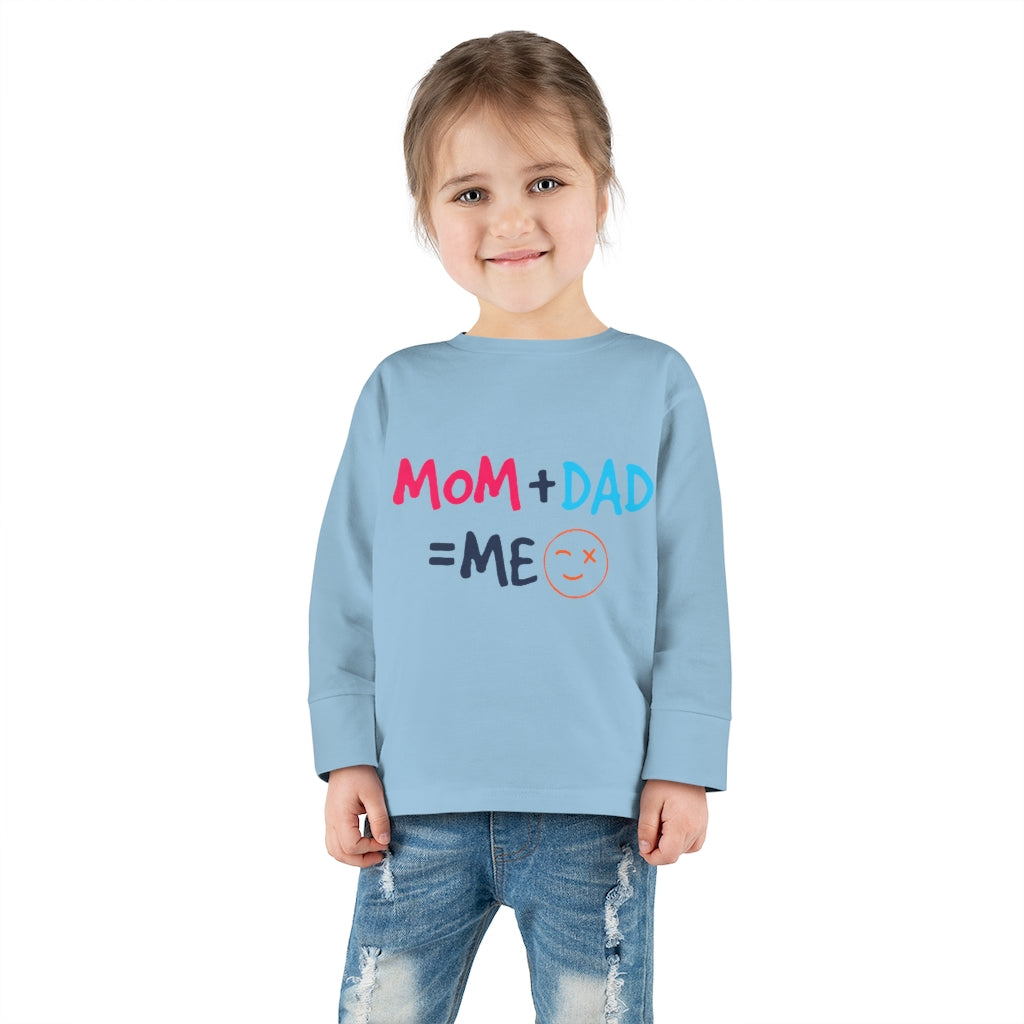 Mom Dad Me Toddler Long Sleeve Tee