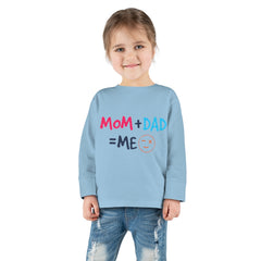 Mom Dad Me Toddler Long Sleeve Tee