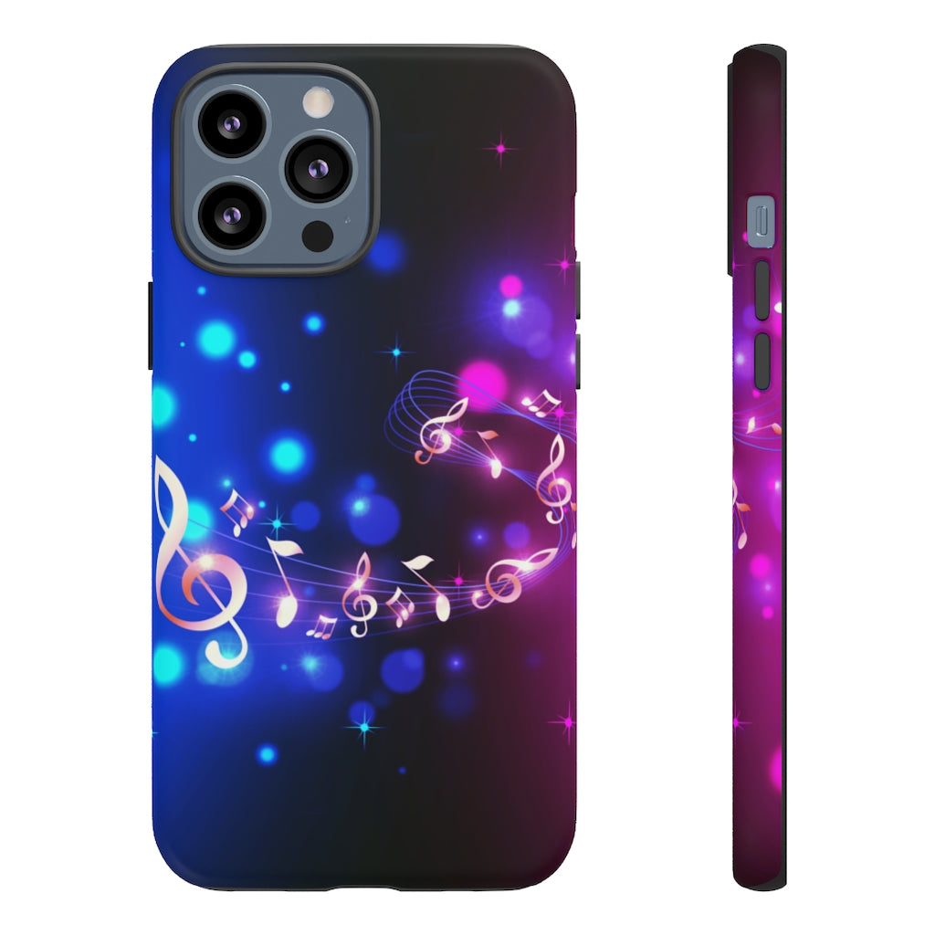Golden Notes Music iPhone Tough Cases