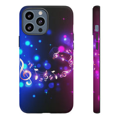 Golden Notes Music iPhone Tough Cases