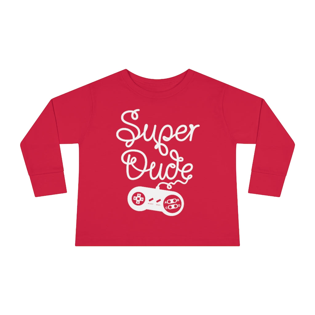 Super Dude Toddler Long Sleeve Tee