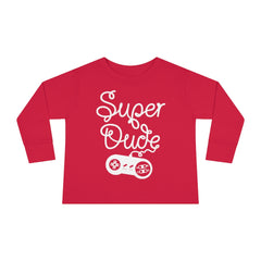Super Dude Toddler Long Sleeve Tee