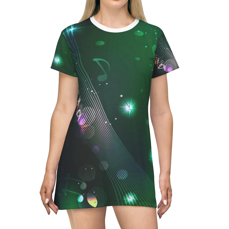 Psychedelic  Music T-Shirt Dress
