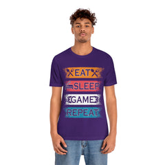 Gaming Repeat Unisex Jersey Short Sleeve Tee
