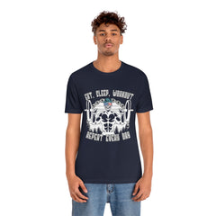 Workout Repeat Unisex Jersey Short Sleeve Tee