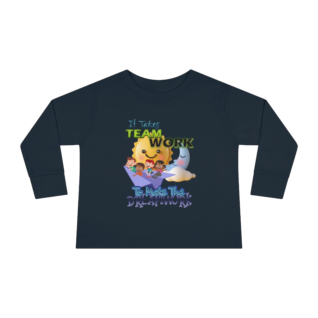 Team Work Toddler Long Sleeve Tee