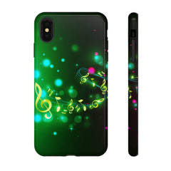 Golden Notes Music iPhone Tough Cases