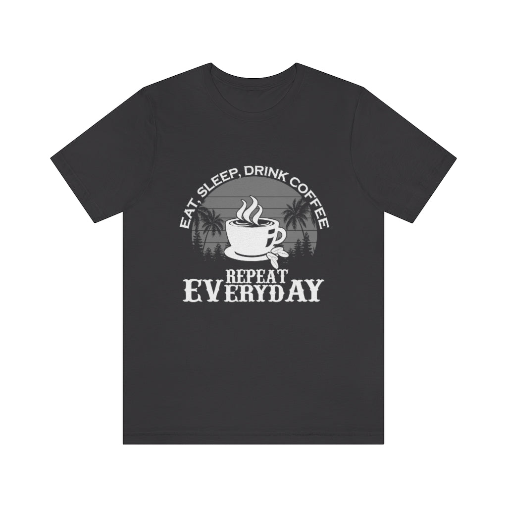 Coffee Repeat Unisex Jersey Short Sleeve Tee