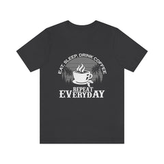 Coffee Repeat Unisex Jersey Short Sleeve Tee