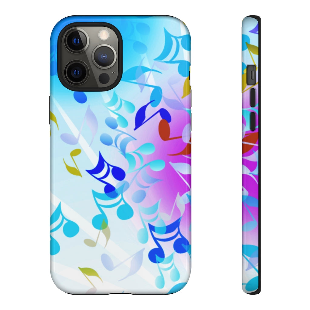 Scattered Notes Music iPhone Tough Cases