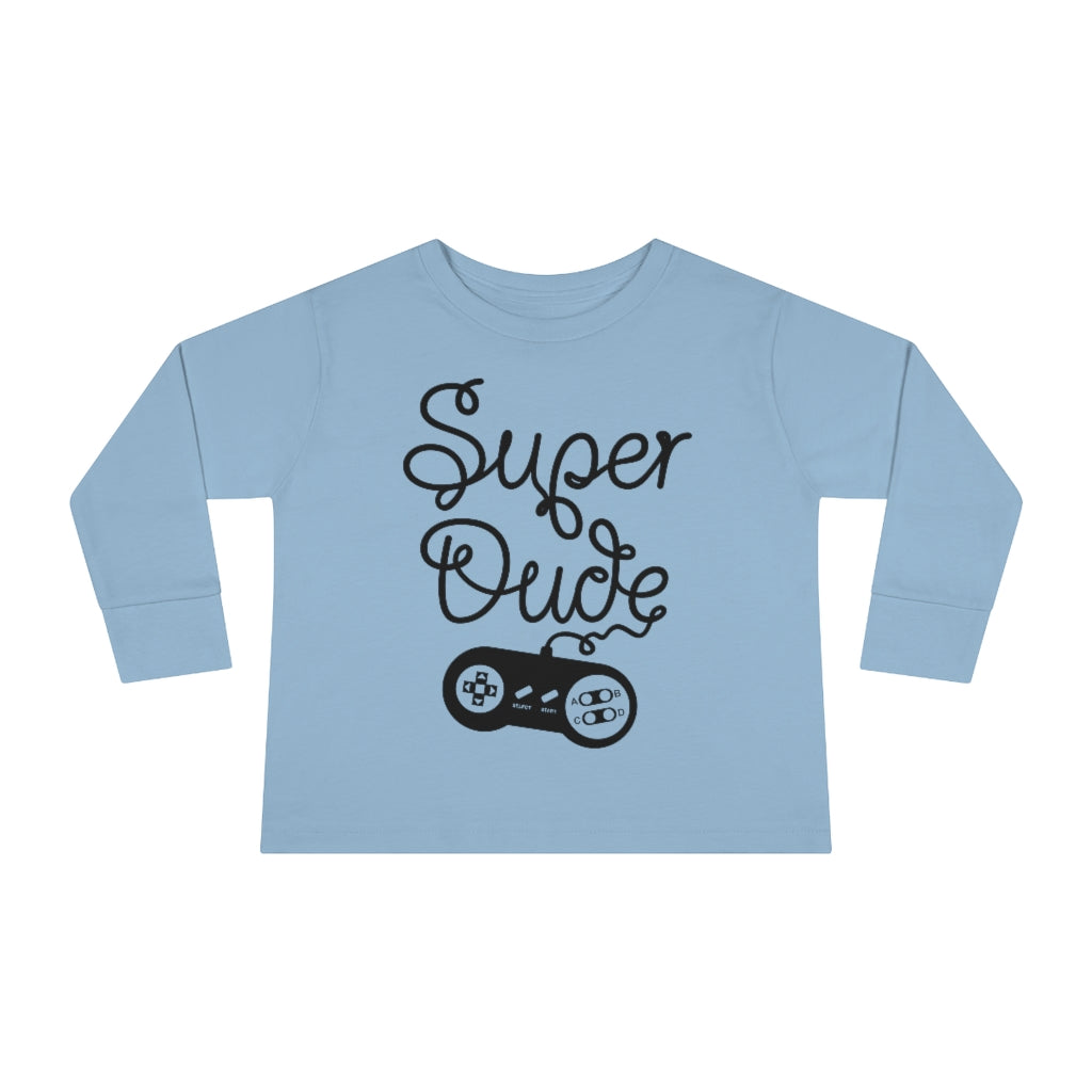 Super Dude Toddler Long Sleeve Tee